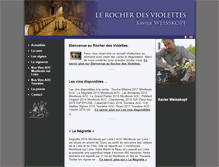 Tablet Screenshot of lerocherdesviolettes.com